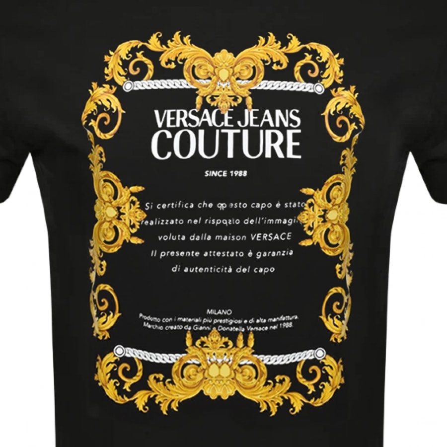 Alternative Image for ProductVersace Jeans Couture Logo T Shirt Black3